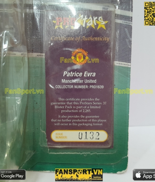 Tượng Evra 3 Manchester United 2007 2008 2009 corinthian PRO1639 1105