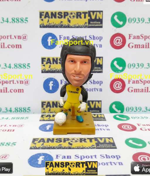 Tượng Petr Cech 1 Chelsea 2013 2014 2015 home yellow soccerwe plus