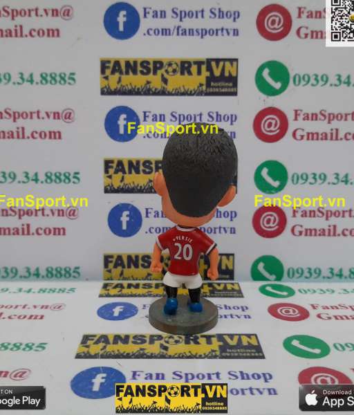 Tượng Van Persie 20 Manchester United 2014-2015 home red soccerwe