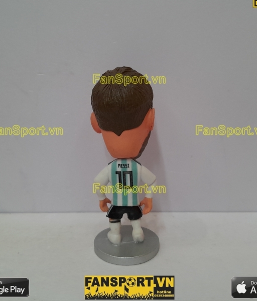Tượng Lionel Messi 10 Argentina 2018 2019 home blue soccerwe