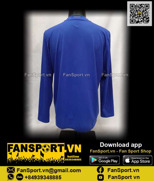 Áo đấu Manchester United 2008-2009 third shirt jersey blue long 287616