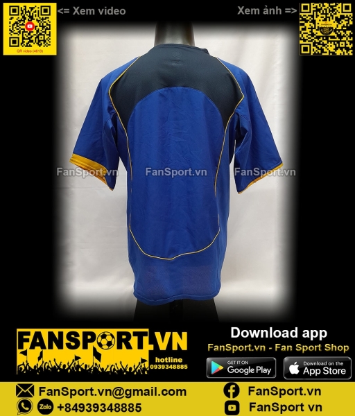 Áo đấu Juventus 2004-2005 away shirt jersey blue 118756 Nike