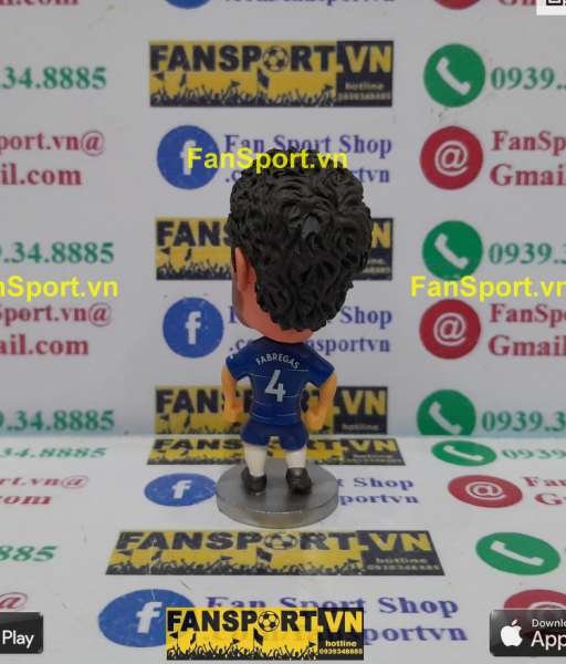 Tượng Cesc Fabregas 4 Chelsea 2018-2019 home blue soccerwe