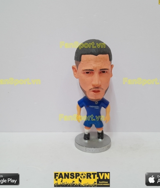 Tượng Eden Hazard 10 Chelsea 2017-2018 home blue soccerwe