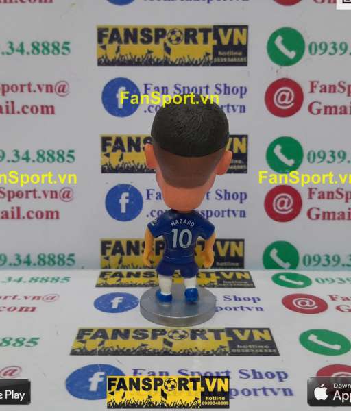 Tượng Eden Hazard 10 Chelsea 2018-2019 home blue soccerwe