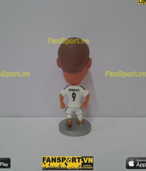 Tượng Ronaldo 9 Real Madrid 2004-2005 home white Soccerwe