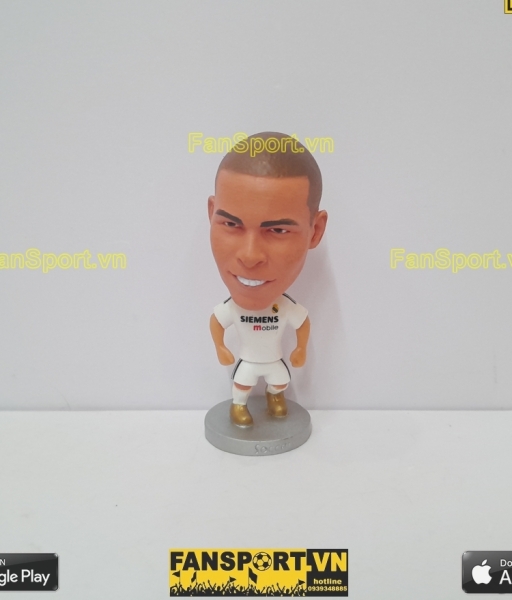 Tượng Ronaldo 9 Real Madrid 2004-2005 home white Soccerwe