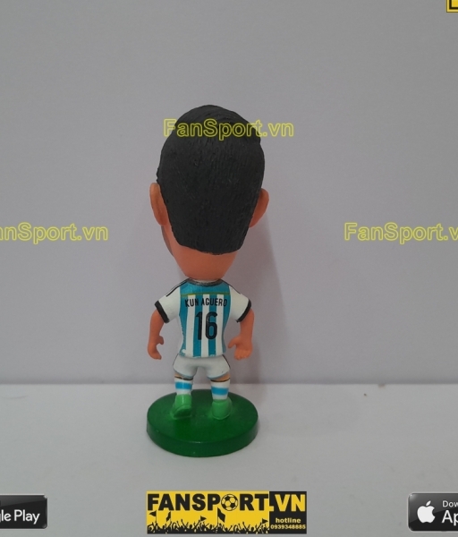 Tượng Sergio Aguero 16 Argentina 2013 2014 2015 home blue kodoto