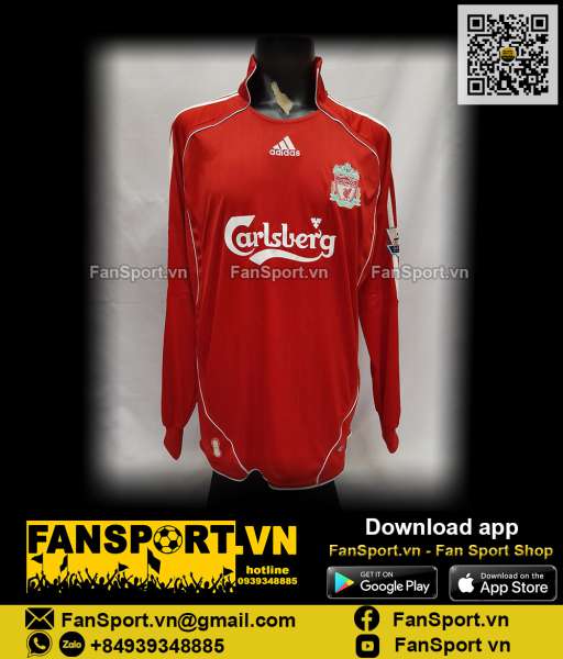 Áo đấu Liverpool 2006-2007-2008 home shirt jersey Adidas 053326 long