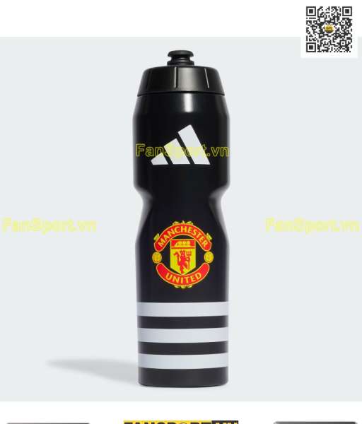 Bình nước Manchester United 2023 2024 black water bottle IB4571 750 ml