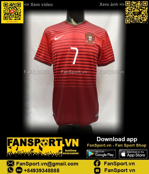Áo Ronaldo Portugal 2014 2015 2016 home shirt jersey red 577986 Nike