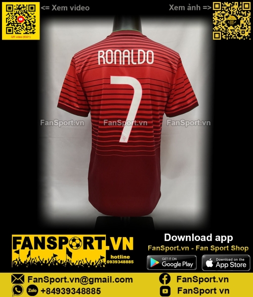 Áo Ronaldo Portugal 2014 2015 2016 home shirt jersey red 577986 Nike