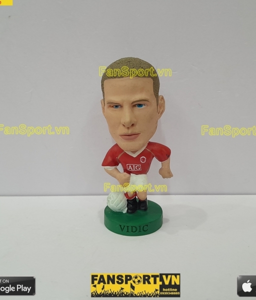 Tượng Vidic 15 Manchester United 2006 2007 home corinthian PRO1569