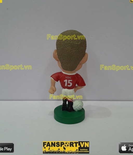 Tượng Vidic 15 Manchester United 2006 2007 home corinthian PRO1569