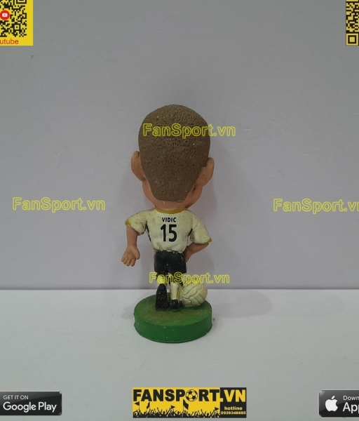 Tượng Vidic Manchester United 2006 2007 2008 away corinthian PRO1653