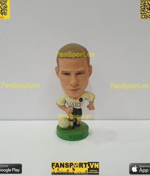 Tượng Vidic Manchester United 2006 2007 2008 away corinthian PRO1653