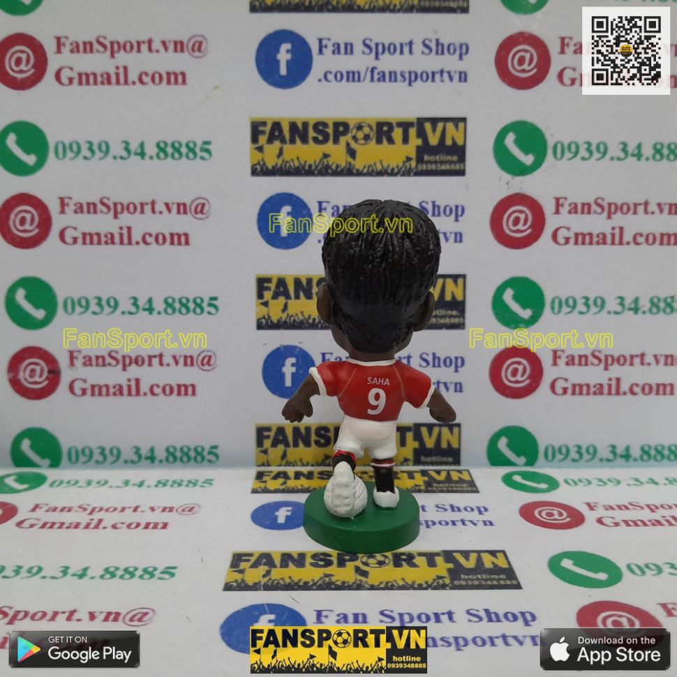 Tượng Saha 9 Manchester United 2006 2007 home red corinthian PRO1568