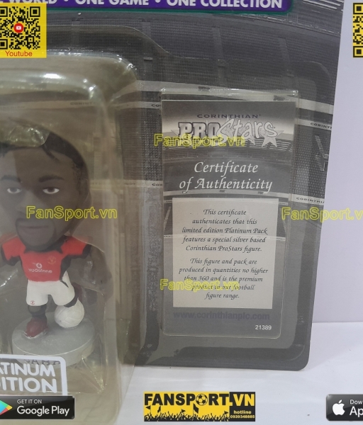 Tượng Saha Manchester United 2002 2003 2004 corinthian platinum PP1006