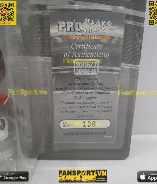 Tượng Saha Manchester United 2006 2007 corinthian platinum PP1568 136