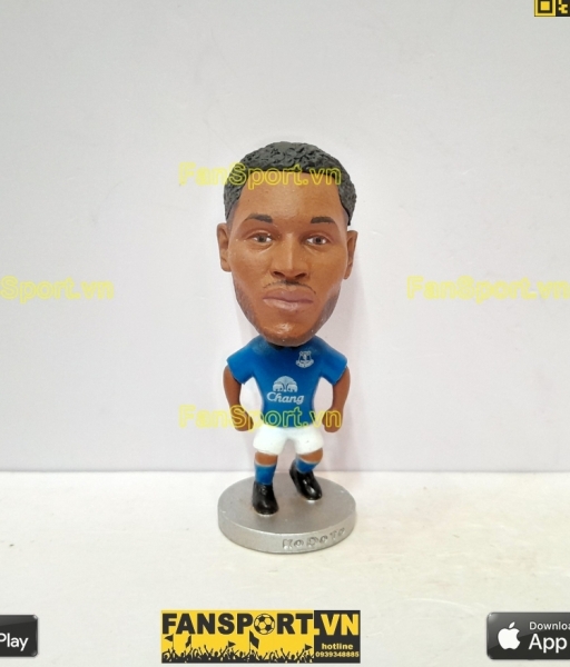 Tượng cầu thủ Romelu Lukaku 10 Everton 2014 2015 home blue kodoto