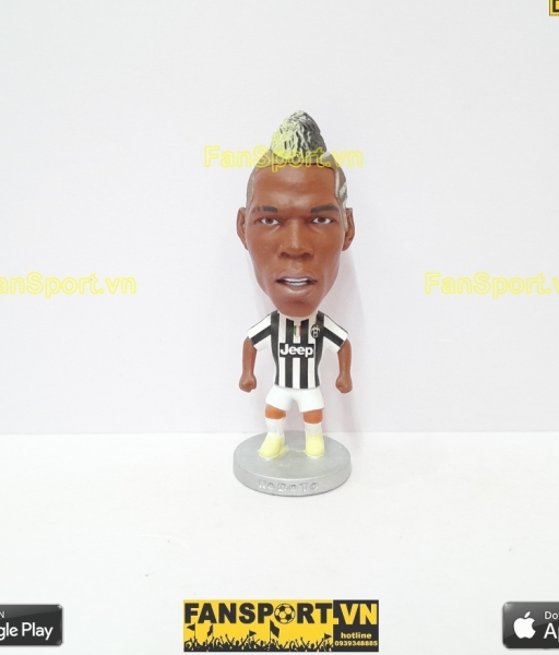 Tượng Paul Pogba 6 Juventus 2013 2014 home black white kodoto