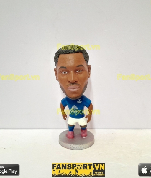 Tượng Romelu Lukaku 10 Everton 2014 2015 home blue soccerwe