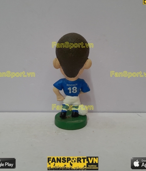 Tượng Wayne Rooney 18 Everton 2002 2003 home blue corinthian PRO798