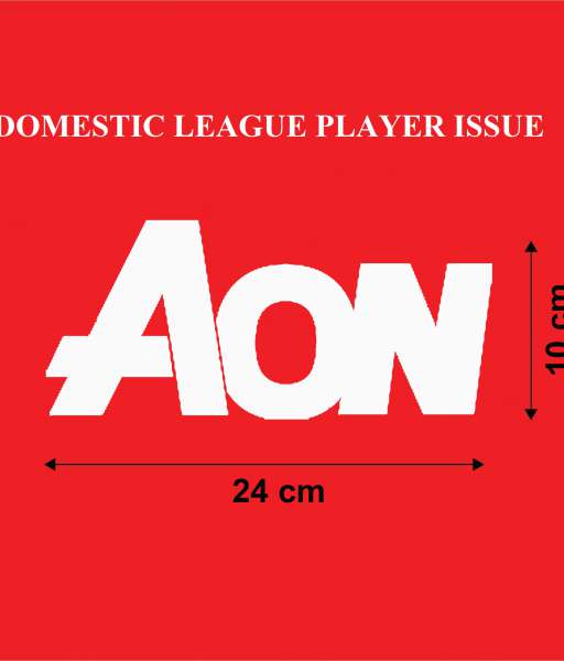 Decal white AON sponsor logo player issue domestic version official