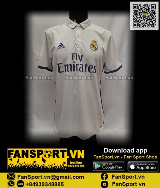 Áo đấu Ronaldo 7 Real Madrid 2016 2017 home shirt jersey S94992 Adidas