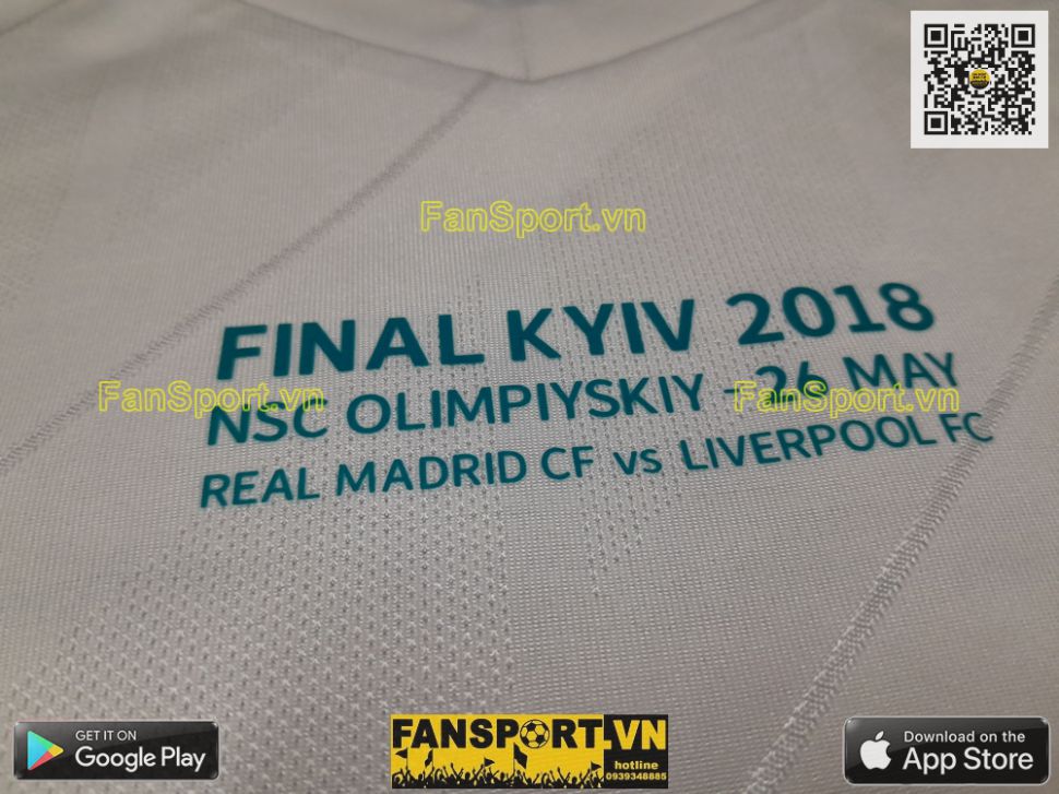 Áo Ronaldo Champion League Final Real Madrid 2017-2018 shirt jersey