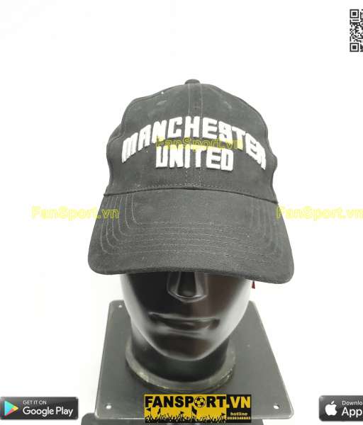 Nón mũ Manchester United hat cap black đen BNWT ManUtd