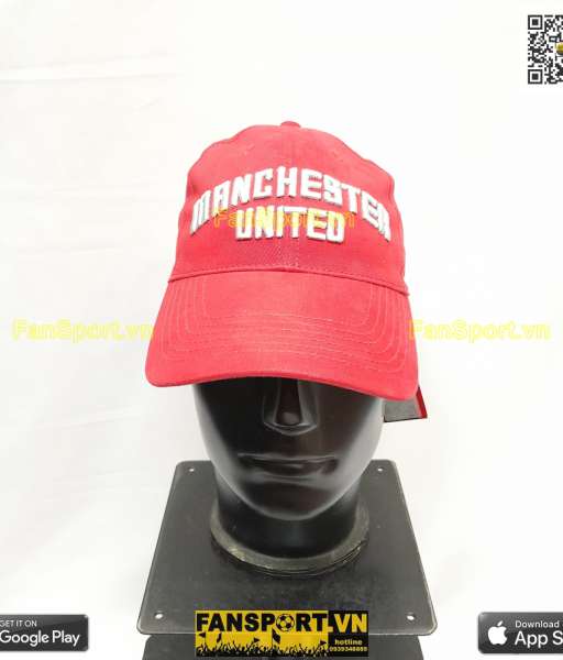 Nón mũ Manchester United hat cap red đỏ BNWT ManUtd