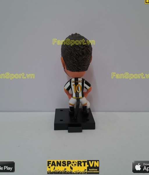 Tượng Del Piero 10 Juventus 2008 2009 home white black soccerwe plus