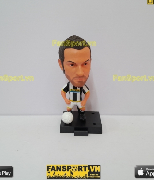 Tượng Del Piero 10 Juventus 2008 2009 home white black soccerwe plus