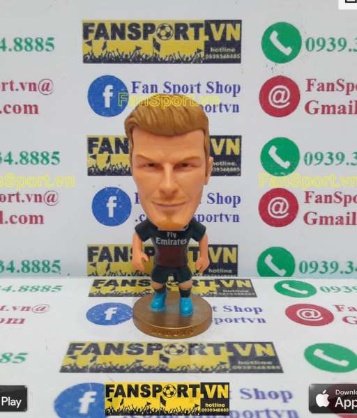Tượng cầu thủ David Beckham 32 PSG 2013-2014 home blue kodoto