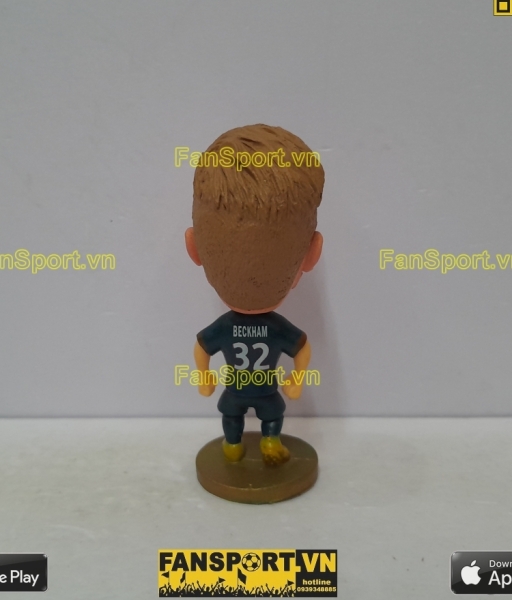 Tượng cầu thủ David Beckham 32 PSG 2013-2014 home blue soccerwe