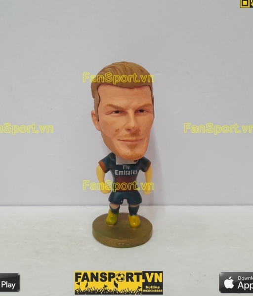 Tượng cầu thủ David Beckham 32 PSG 2013-2014 home blue soccerwe