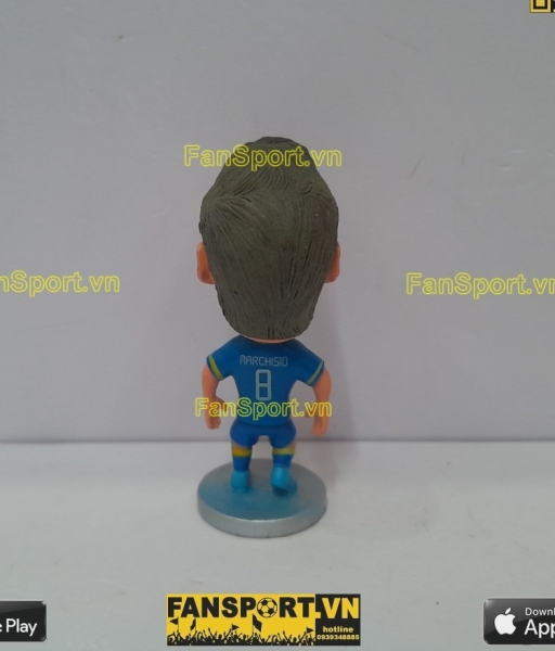 Tượng Claudio Marchisio 8 Juventus 2014 2015 away blue kodoto mô hình