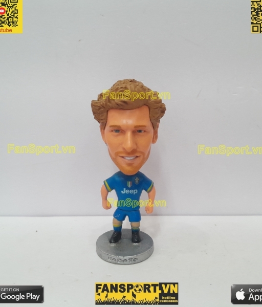 Tượng Fernando Llorente 14 Juventus 2014 2015 away blue kodoto figures