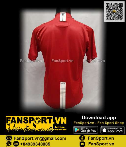 Áo đấu Manchester United 2007-2008-2009 home shirt jersey red 237924