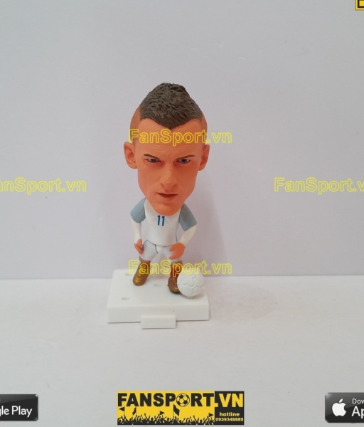 Tượng Jamie Vardy 11 England 2016 2017 2018 home white soccerwe plus