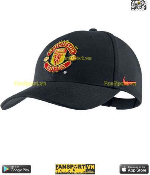 Nón mũ Manchester United Nike blue black cap hat Nike 619317-010