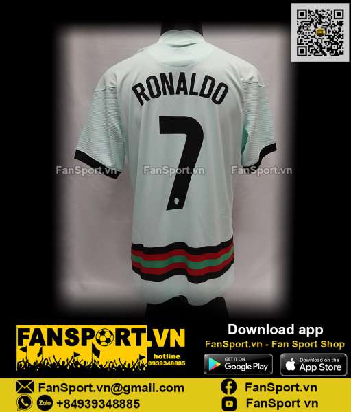 Áo Ronaldo 7 Portugal 2020 2021 2022 away shirt jersey CD0703-336 Nike