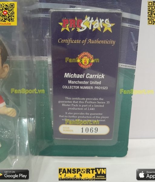 Tượng Carrick Manchester United 2006 2007 home corinthian PRO1523 1069