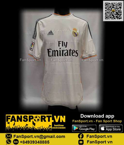 Áo Ronaldo 7 Real Madrid 2013 2014 home shirt jersey Adidas Z29356 CR7