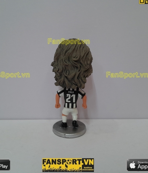 Tượng Andrea Pirlo 21 Juventus 2013-2014 home white black kodoto