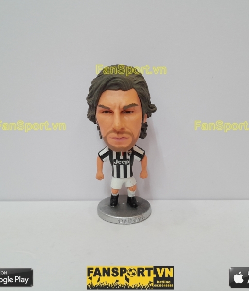 Tượng Andrea Pirlo 21 Juventus 2013-2014 home white black kodoto