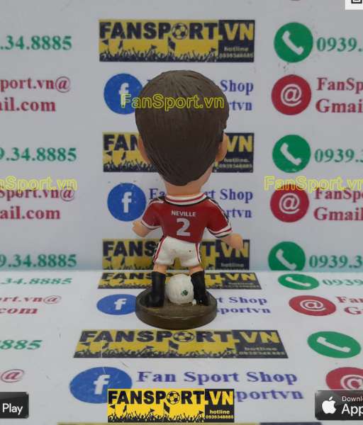 Tượng Gary Neville 2 Manchester United 1998-2000 home corinthian CG062