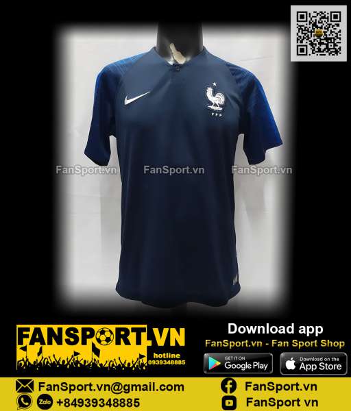 Áo đấu France 2018 2019 home shirt jersey blue Nike 893872 World Cup