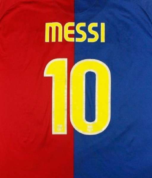 Font Messi 10 Barcelona 2008 2009 2010 nameset home player official